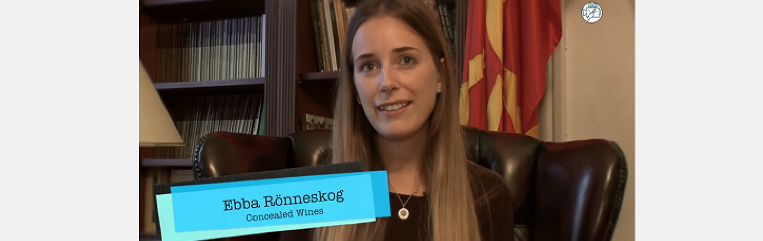 Ebba Rönneskog participates in interview about Macedonian Wines