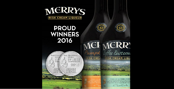 Merrys’ Buttermint and Pumpkin Spice Liqueurs receive silver medals at the World Spirits Competition