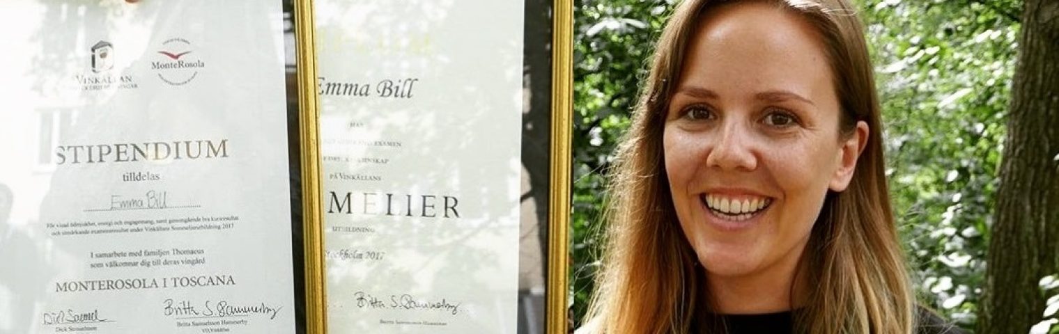 Congratulations to Emma, our newest sommelier!
