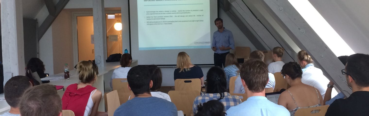 Guest lecturer at Geisenheim Univeristy